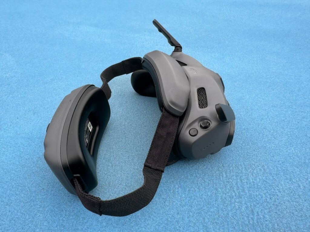 A close up image of the DJI Avata 2's FPV goggles.